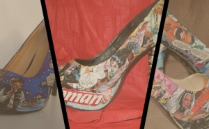 Veronica Birch cria sapatos de histA?rias em quadrinhos!